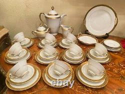 Vintage 10 Cups 10 Saucers German Bavaria Schumann Porcelain Coffee Set