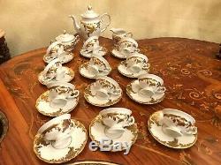Vintage 12 cups 12 Saucer KPM Porcelain Coffee Set