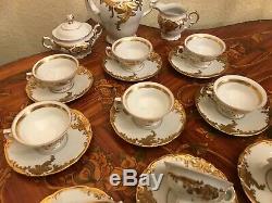 Vintage 12 cups 12 Saucer KPM Porcelain Coffee Set