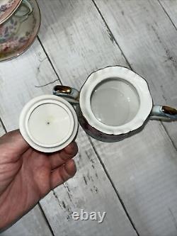 Vintage 13 Piece Coffee/Tea Set Victorian Repro RS Prussia MSRP $341.89