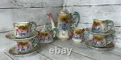 Vintage 13 Piece Coffee/Tea Set Victorian Repro RS Prussia MSRP $341.89