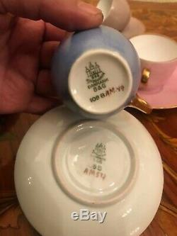 Vintage 13 cups 13 saucer Danish Bing & Grondahl Copenhagen Porcelain Coffee Set