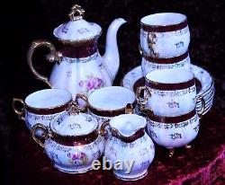 Vintage 15 Piece Tea/Coffee Set FRESH CHINA Mother of Pearl Effect