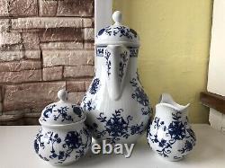 Vintage 17pcs Seltmann Weiden Bavaria W Germany Blue Onion Coffee Set for Six