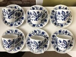 Vintage 17pcs Seltmann Weiden Bavaria W Germany Blue Onion Coffee Set for Six