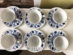 Vintage 17pcs Seltmann Weiden Bavaria W Germany Blue Onion Coffee Set for Six