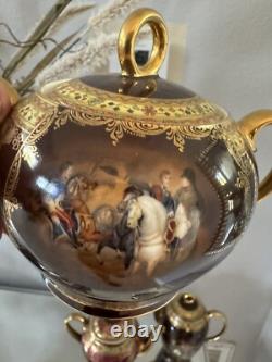 Vintage 1930 Carlsbad Fine Porcelain CzechSlovakia NAPOLEON Scenes Coffee Set
