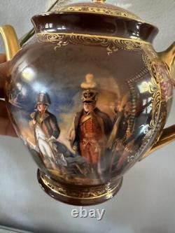 Vintage 1930 Carlsbad Fine Porcelain CzechSlovakia NAPOLEON Scenes Coffee Set