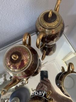 Vintage 1930 Carlsbad Fine Porcelain CzechSlovakia NAPOLEON Scenes Coffee Set