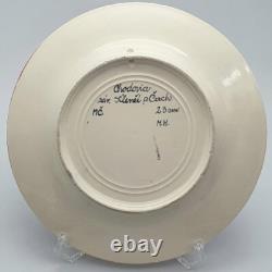 Vintage 1930's Chodovia Slovakian Coffee Set Floral Black Pot Cups Porcelain