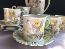 Vintage 1940 Royal Doulton Coffee Set April V2000 Complete Bone China