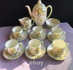 Vintage 1940 Royal Doulton Coffee Set April V2000 Complete Bone China
