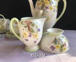 Vintage 1940 Royal Doulton Coffee Set April V2000 Complete Bone China