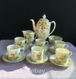 Vintage 1940 Royal Doulton Coffee Set April V2000 Complete Bone China