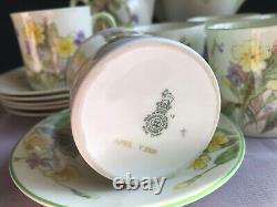 Vintage 1940 Royal Doulton Coffee Set April V2000 Complete Bone China