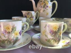 Vintage 1940 Royal Doulton Coffee Set April V2000 Complete Bone China