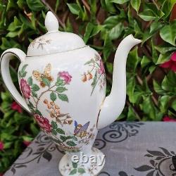 Vintage 1949 Charnwood butterfly floral pattern Demitasse 1½pint Coffee Pot