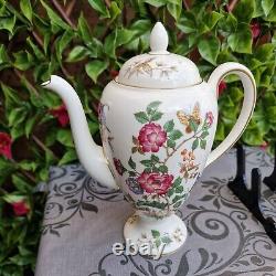 Vintage 1949 Charnwood butterfly floral pattern Demitasse 1½pint Coffee Pot