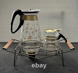 Vintage 1950's Pyrex Atomic Starburst Coffee Serving Set