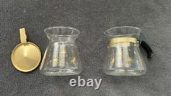Vintage 1950's Pyrex Atomic Starburst Coffee Serving Set