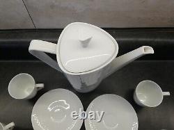 Vintage 1950s German Mid Century Modern Hutschenreuther 10 Piece Coffee Set