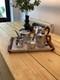 Vintage 1950s Picquot Ware Magnalium Metal 5 Piece Tea Coffee Set With Tray