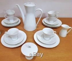 Vintage 1954 White Rosenthal Tea/Coffee Set For Six