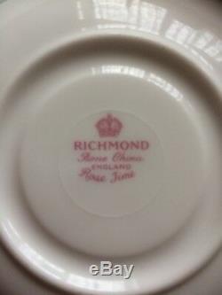 Vintage 1960's Richmond Bone China Coffee Set Rose Time Afternoon Tea