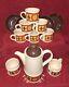 Vintage 1960s/70s Sadler Stoneware 15 Pc Tea/coffee Set. Border Mission Design