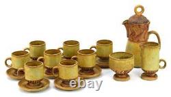 Vintage 1960s 8 Piece Coffee Set by Bernard Rooke MCM
