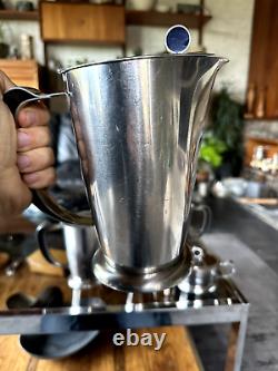 Vintage 1960s Gense Of Sweden Stainless Steel Modernist Coffee And Tea Service