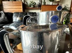 Vintage 1960s Gense Of Sweden Stainless Steel Modernist Coffee And Tea Service