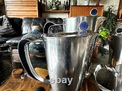 Vintage 1960s Gense Of Sweden Stainless Steel Modernist Coffee And Tea Service