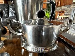 Vintage 1960s Gense Of Sweden Stainless Steel Modernist Coffee And Tea Service