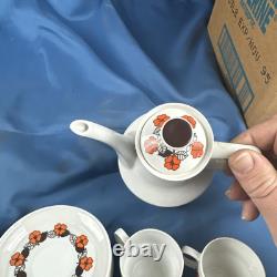 Vintage 1960s Hungarian Coffee Set, Hollohaza 15 Piece Set Tea