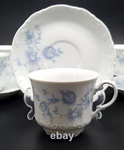 Vintage 1960s Mitterteich Bavaria Tea / Coffee Set Cups Saucers Teapot Porcelain