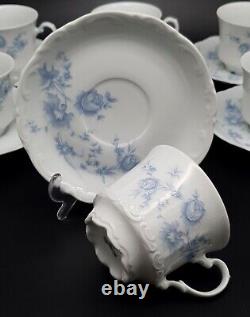Vintage 1960s Mitterteich Bavaria Tea / Coffee Set Cups Saucers Teapot Porcelain