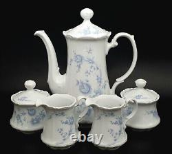 Vintage 1960s Mitterteich Bavaria Tea / Coffee Set Cups Saucers Teapot Porcelain