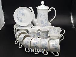 Vintage 1960s Mitterteich Bavaria Tea / Coffee Set Cups Saucers Teapot Porcelain