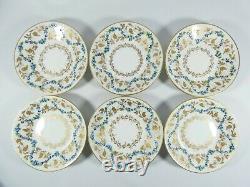 Vintage 1966 French Le Tallec Set of 6 Demitasse Coffee Cup Saucer Duos France