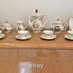 Vintage 1968-1987 Kahla GDR Porcelain Madonna Design Tea/Coffee Set for Eight