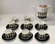 Vintage (1968) Bone China Wedgwood Susie Cooper Diablo Coffee Set