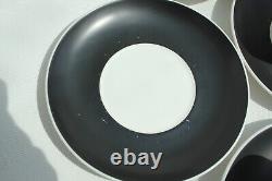 Vintage 1968 Wedgwood'Diablo' bone china coffee set. Susie Cooper design