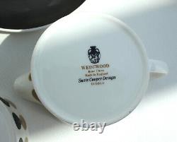 Vintage 1968 Wedgwood'Diablo' bone china coffee set. Susie Cooper design