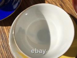 Vintage 1970 s GDR Porzellan Coffee Cups Set Made in GDR