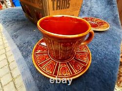 Vintage 1970, s TAMS HARVEST COGNAC boxed Tea Coffee Set 50years Old Super rare