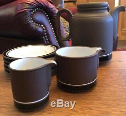 Vintage 1976 HORNSEA Lancaster / Contrast Tea / Coffee Set, 23 pieces