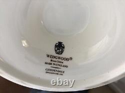 Vintage 22pcs Wedgwood Chippendale Blue & Rust Tea & Coffee Set 1st Quality