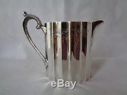 Vintage 4pc Set Lunt Colonial Classic Silverplate Coffee Pot Teapot Creamer Suga