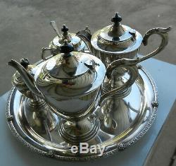 Vintage 5 Piece Tea / Coffee Set Paramount Triple Silver Plate Epns